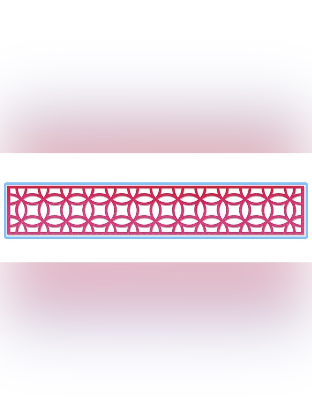 Sizzix Pink Geometric Lattice Border Die